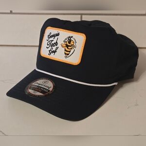 Imperial Georgia Tech University Golf Retro 5 Panel Two-Tone Rope Snapback Hat